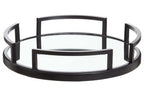 Matte Black Mirrored Tray | Cruzar