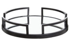 Matte Black Mirrored Tray | Cruzar