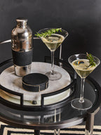 Matte Black Mirrored Tray | Cruzar