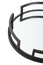 Matte Black Mirrored Tray | Cruzar