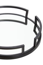 Matte Black Mirrored Tray | Cruzar