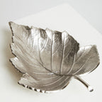 Silver Finish Leaf Dish | Prato