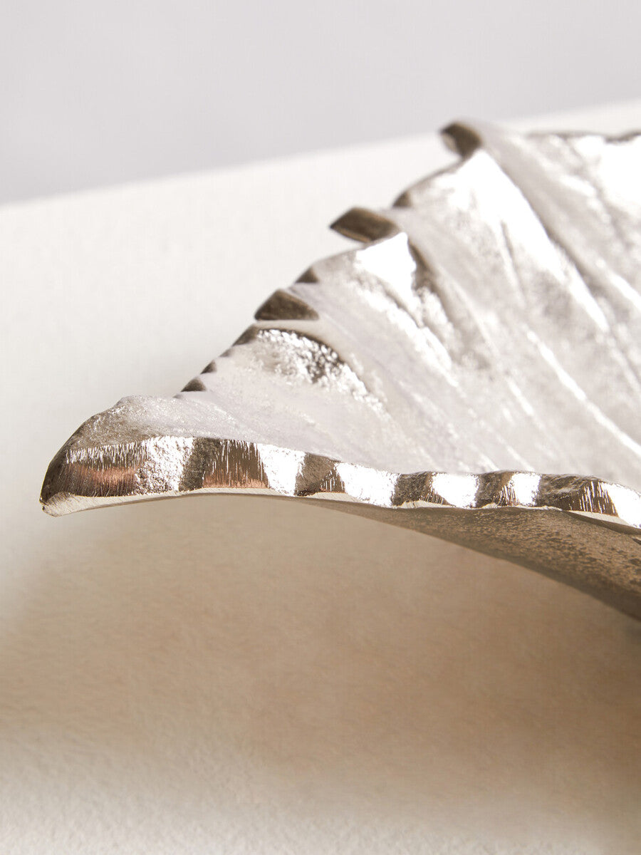 Silver Finish Leaf Dish | Prato