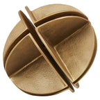 Brass Finish Segmented Spherical Sculpture | Prato