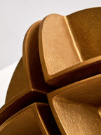 Brass Finish Segmented Spherical Sculpture | Prato