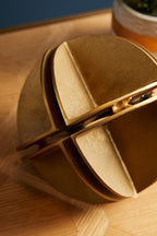 Brass Finish Segmented Spherical Sculpture | Prato