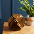 Brass Finish Segmented Spherical Sculpture | Prato