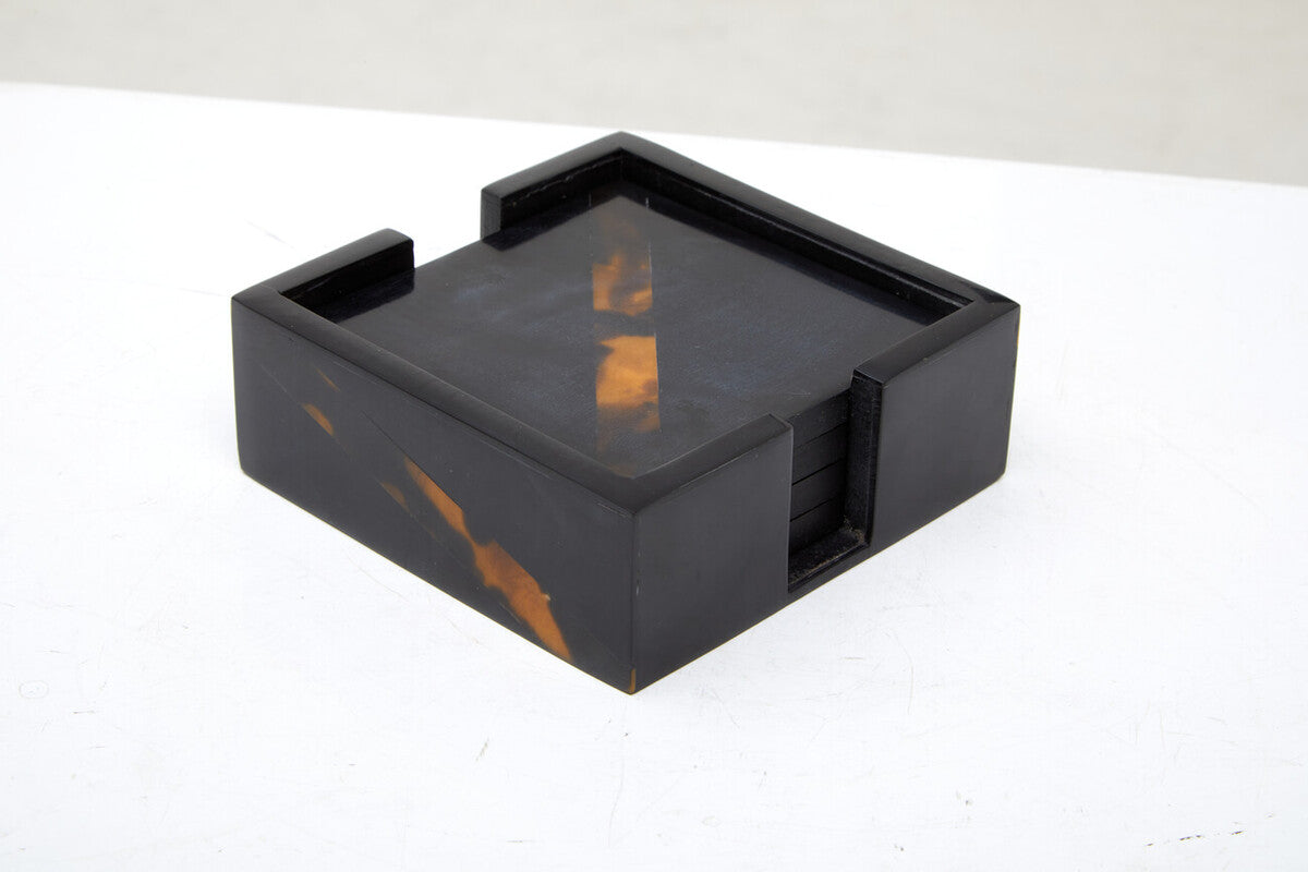 Set of Four Tortoise Shell Coasters | Roma