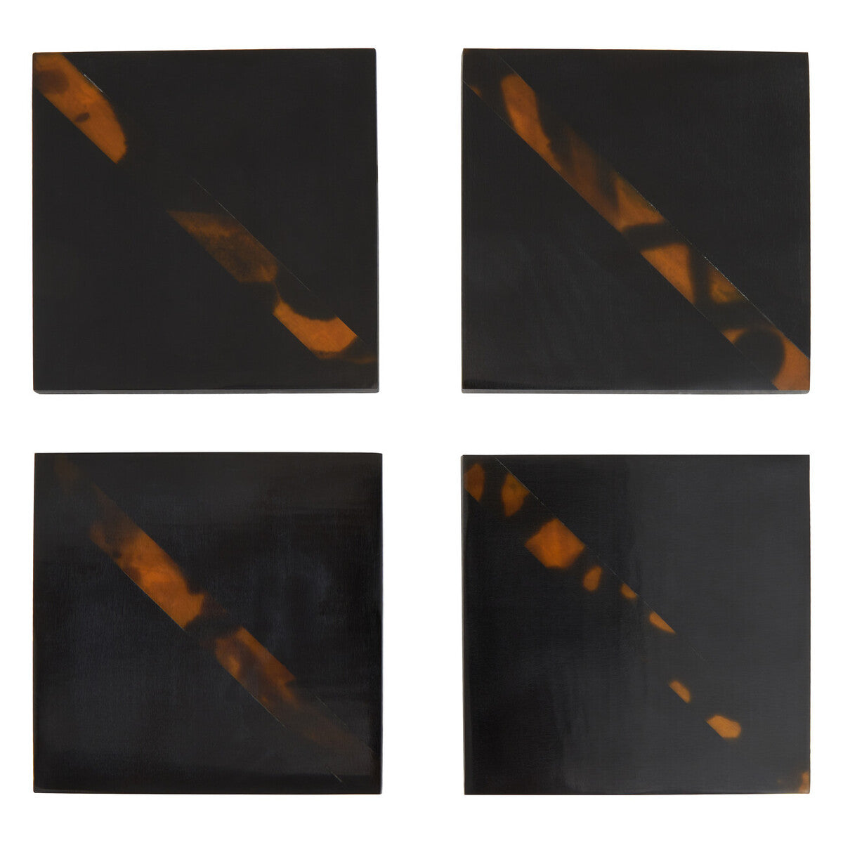 Set of Four Tortoise Shell Coasters | Roma