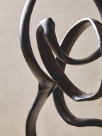 Black Finish Aluminium Knot Sculpture | Mirano