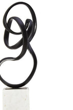 Black Finish Aluminium Knot Sculpture | Mirano