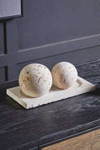 Travertine Set of 3 Deco Balls | Tibor