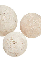 Travertine Set of 3 Deco Balls | Tibor