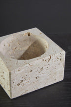 Travertine Square Decorative Bowl | Tibor