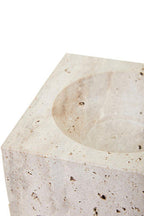 Travertine Square Decorative Bowl | Tibor