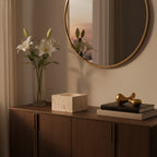 Travertine Square Decorative Bowl | Tibor