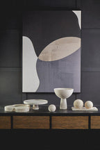 Travertine Pedestal Bowl | Tibor