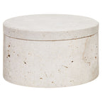 Travertine Round Trinket Box | Tibor