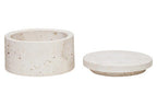 Travertine Round Trinket Box | Tibor