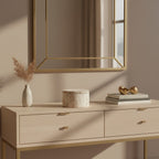 Travertine Round Trinket Box | Tibor