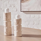 Travertine Large Candle Holder | Tibor