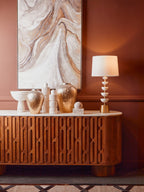 Travertine Large Candle Holder | Tibor