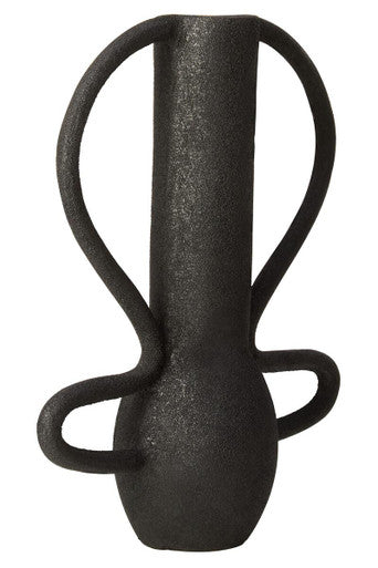Large Textured Black Vase | Deriva