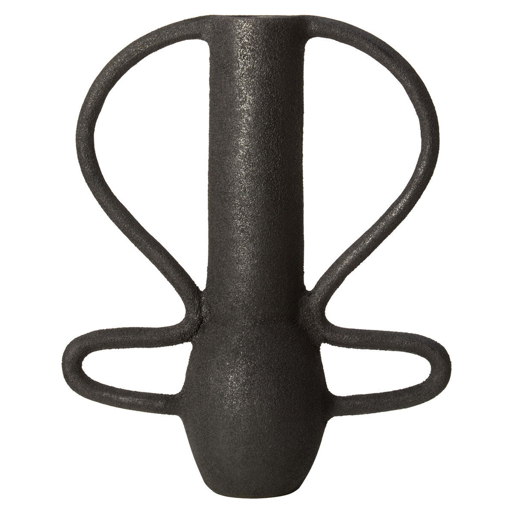 Large Textured Black Vase | Deriva