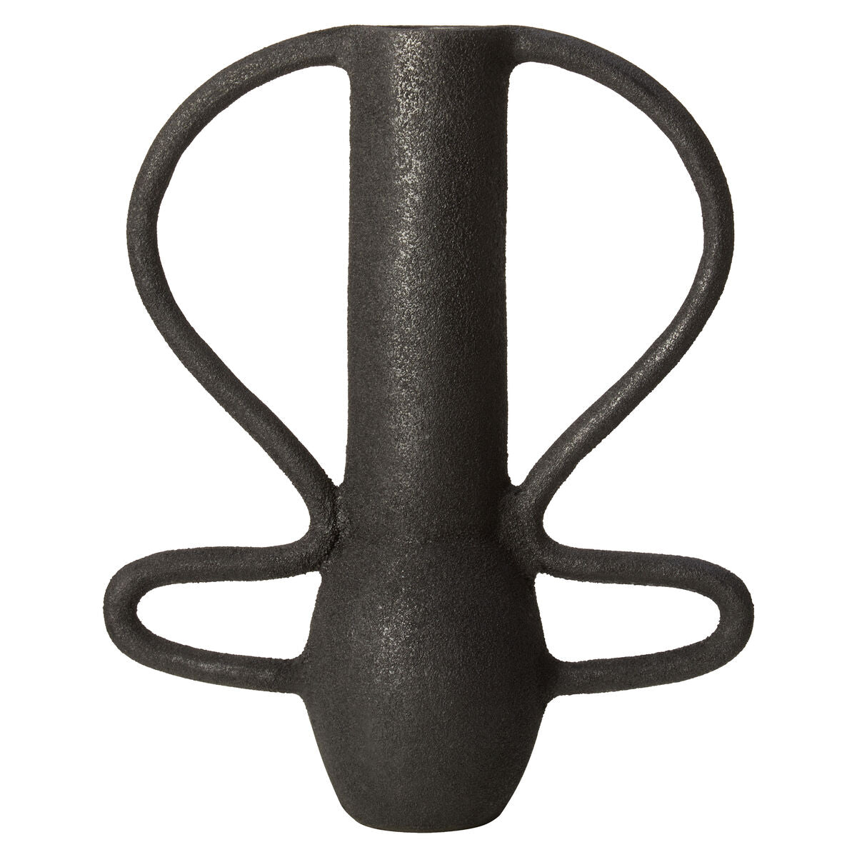 Large Textured Black Vase | Deriva