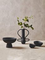 Large Textured Black Vase | Deriva