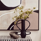 Large Textured Black Vase | Deriva