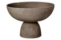 Small Textured Grey Pedestal Bowl | Deriva