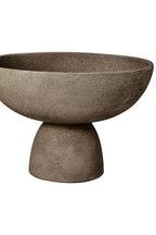 Small Textured Grey Pedestal Bowl | Deriva
