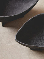 Set of Two Textured Black Bowls | Deriva