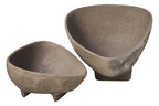 Set of 2 Textured Grey Bowls | Deriva