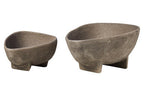 Set of 2 Textured Grey Bowls | Deriva