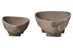 Set of 2 Textured Grey Bowls | Deriva