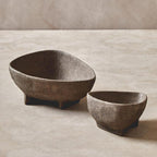 Set of 2 Textured Grey Bowls | Deriva