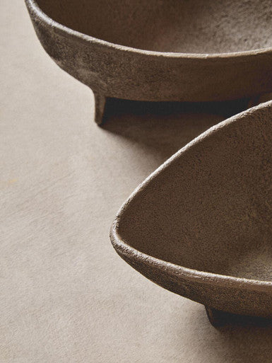 Set of 2 Textured Grey Bowls | Deriva