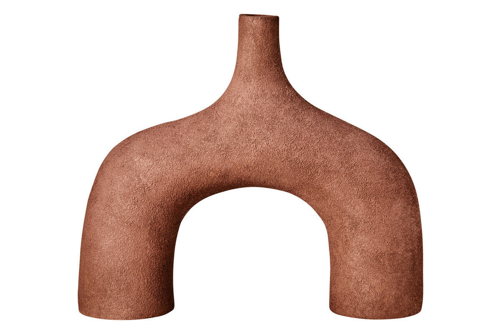 Large Textured Red Abstract Vase | Dunas