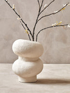 Small Textured White Bubble Vase | Dunas