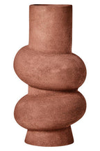 Large Textured Red Bubble Vase | Dunas