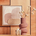 Large Textured Red Bubble Vase | Dunas