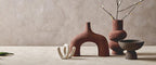 Small Textured White Loop Sculpture | Dunas