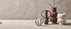 Small Textured White Loop Sculpture | Dunas