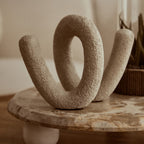 Small Textured White Loop Sculpture | Dunas