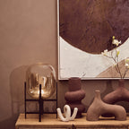 Small Textured White Loop Sculpture | Dunas