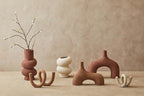 Large Textured Beige Loop Sculpture | Dunas