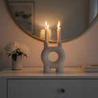 Small Cream Candle Holder | Hapax