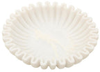 Small White Fluted Marble Bowl | Savio